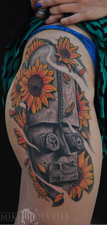 Tattoos - African Mask - 69186